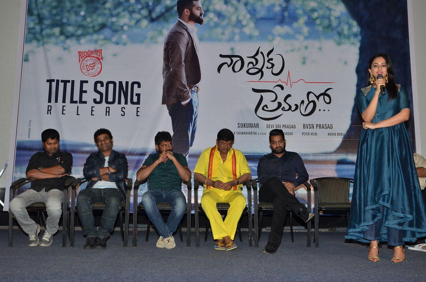Nannaku Prematho Movie Title Song Launch Photos