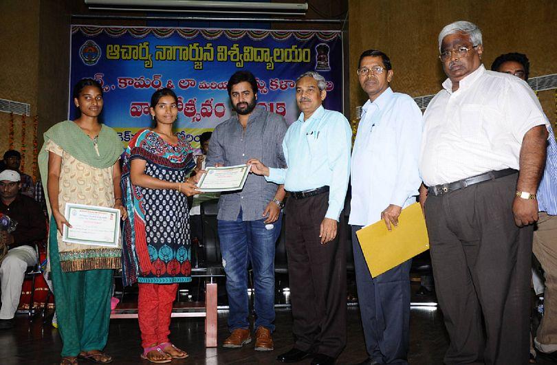 Nara Rohit At Nagarjuna University Anniversary Celebrations