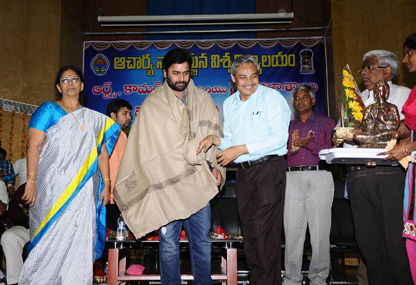 Nara Rohit At Nagarjuna University Anniversary Celebrations