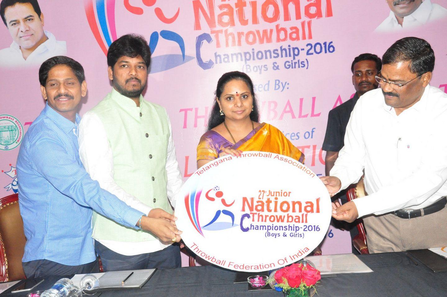 National Throwball Championship 2016 Logo Launch by Kavitha Photos