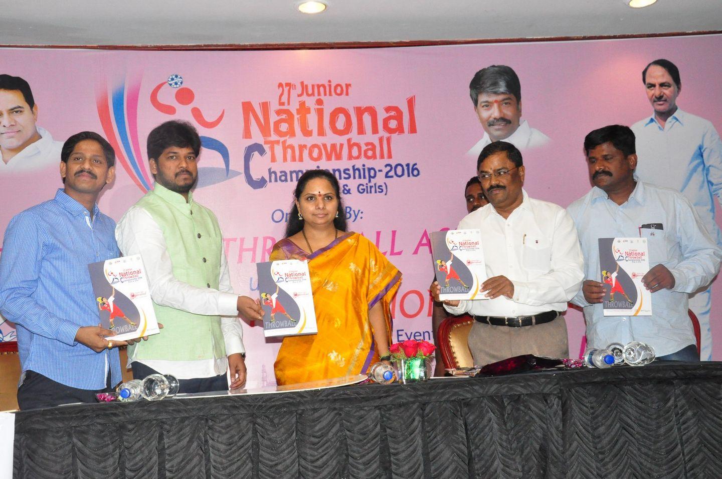 National Throwball Championship 2016 Logo Launch by Kavitha Photos