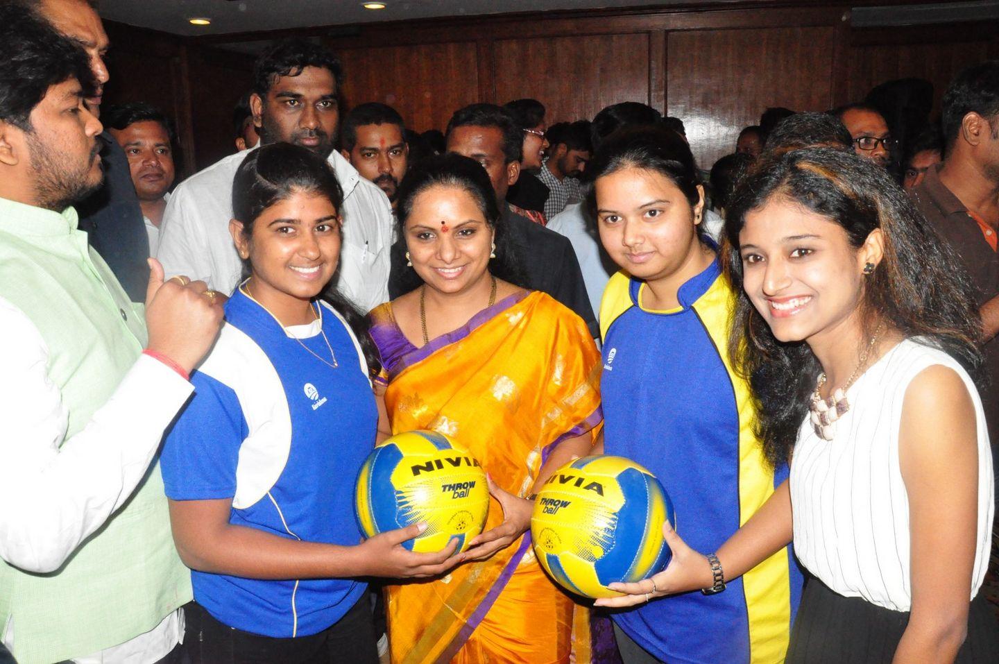 National Throwball Championship 2016 Logo Launch by Kavitha Photos