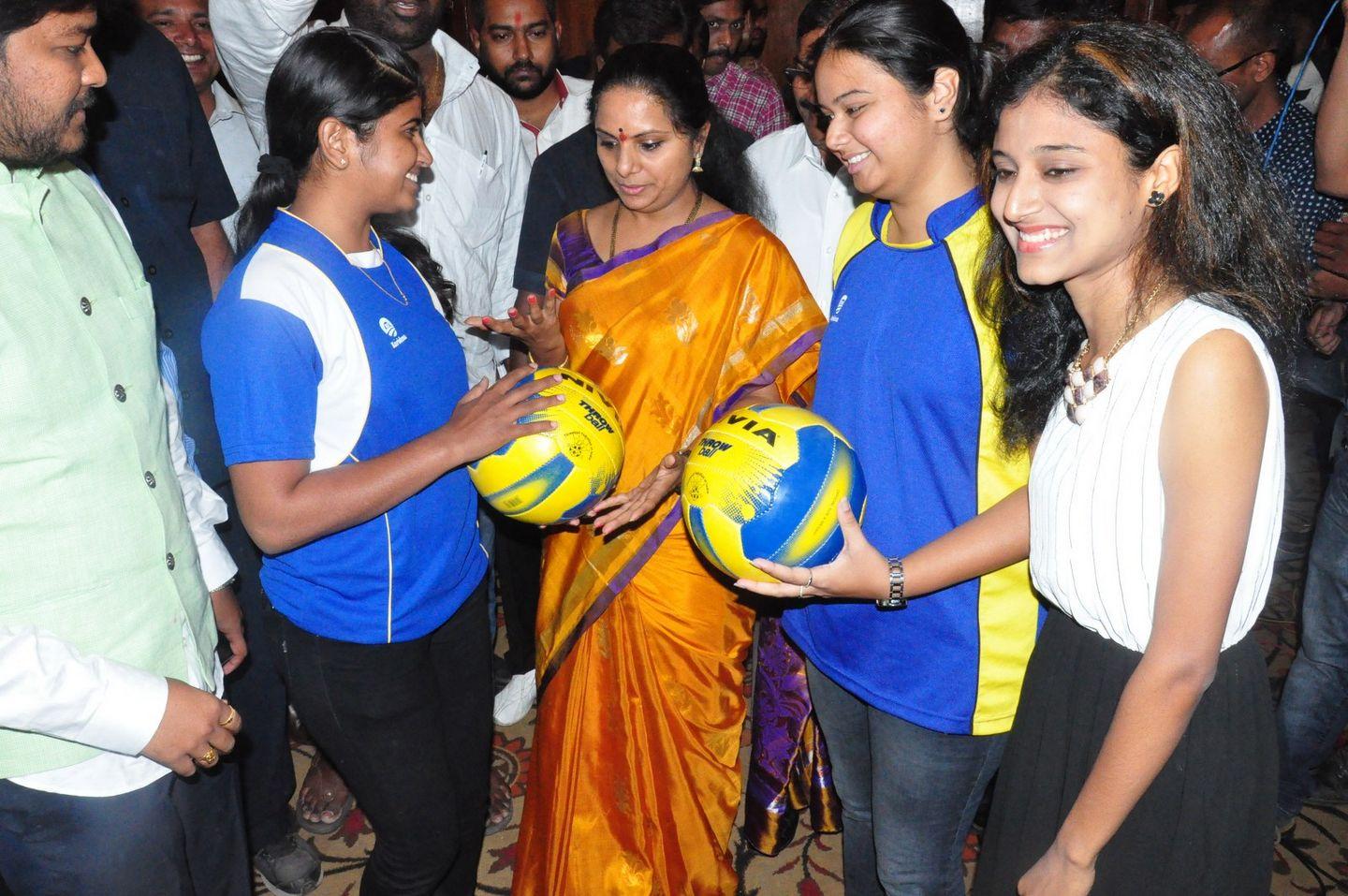 National Throwball Championship 2016 Logo Launch by Kavitha Photos