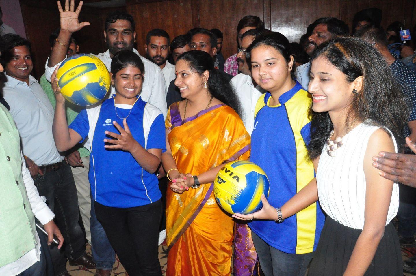 National Throwball Championship 2016 Logo Launch by Kavitha Photos