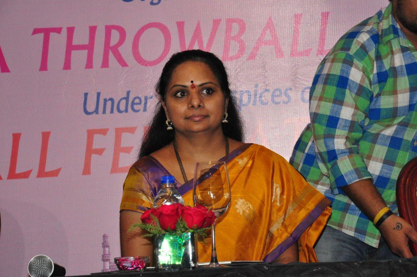 National Throwball Championship 2016 Logo Launch by Kavitha Photos