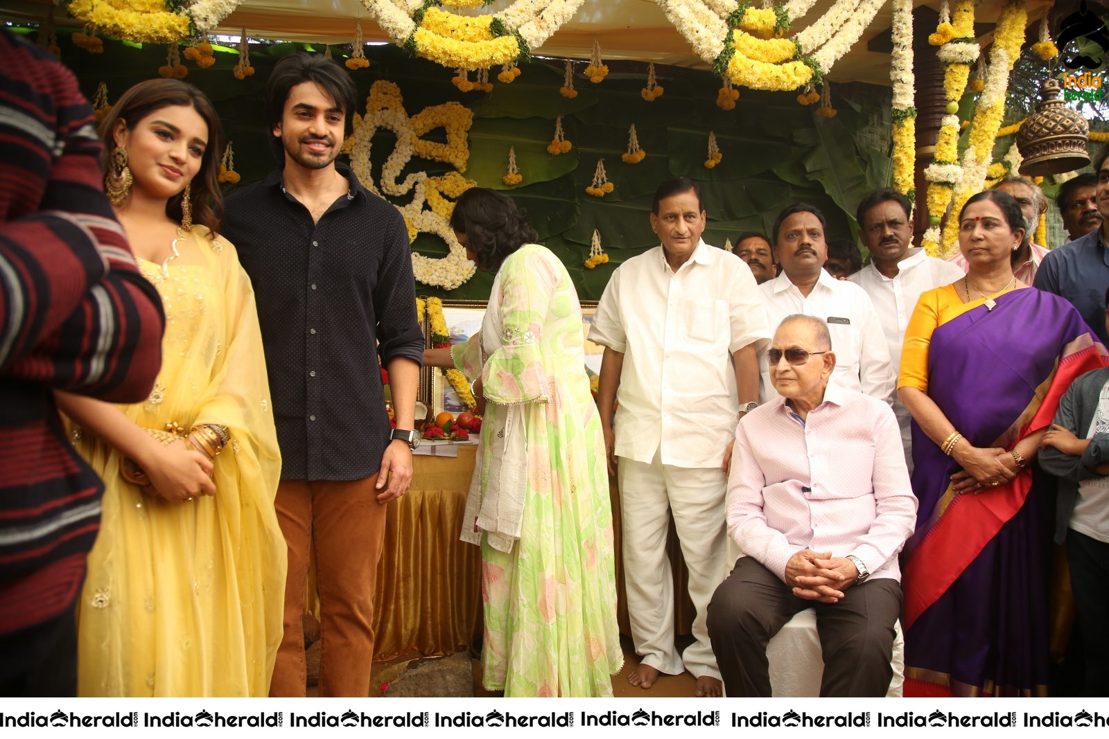 Niddhi Agerwal and Ashok Galla Movie Launch Event Throwback