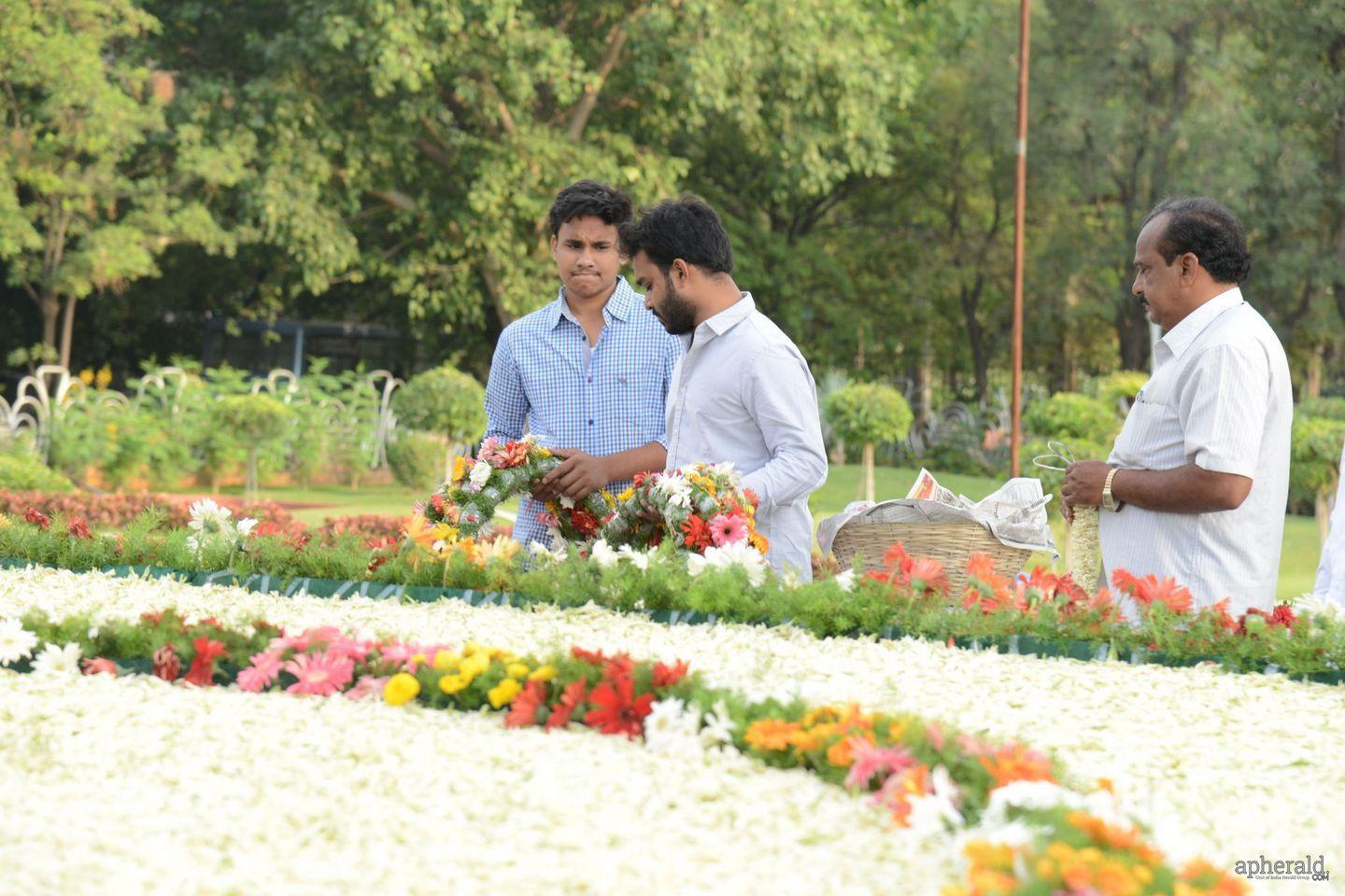 NTR Family Visit NTR Ghat
