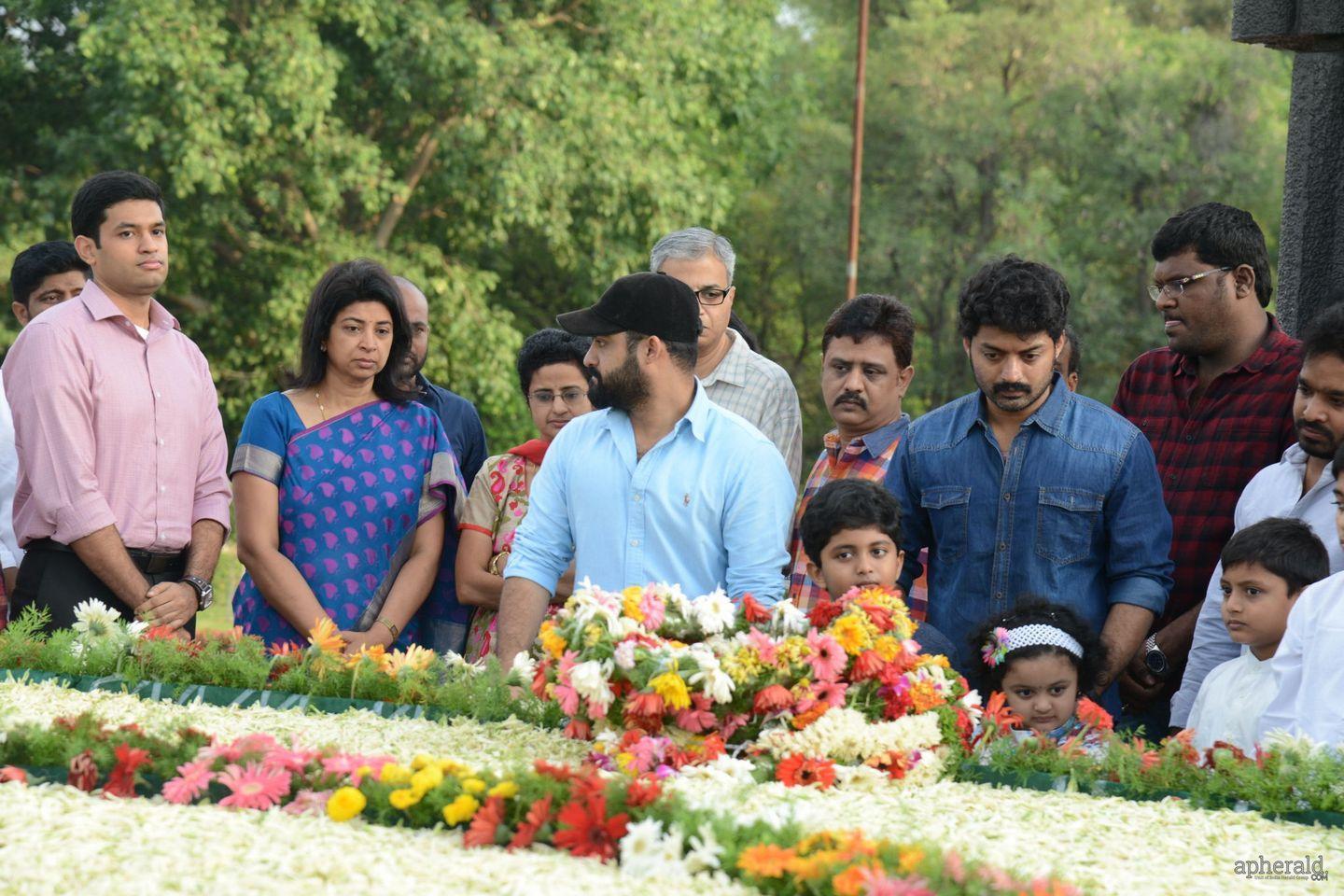 NTR Family Visit NTR Ghat