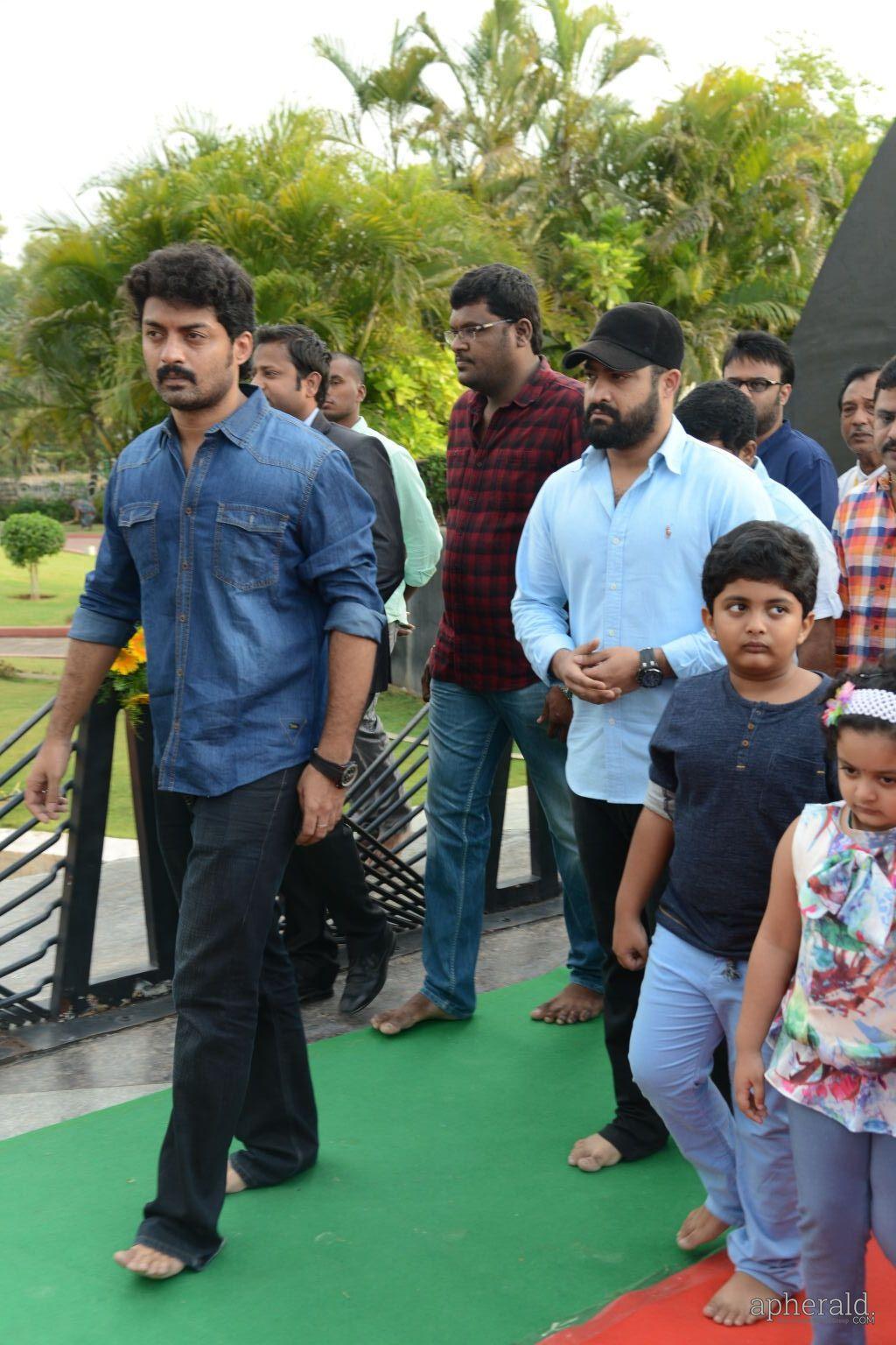 NTR Family Visit NTR Ghat