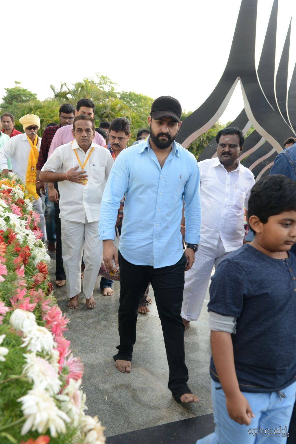 NTR Family Visit NTR Ghat