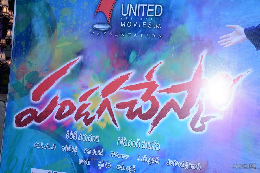 Pandaga Chesuko Hoardings At Audio Launch