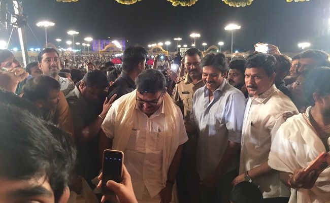 Pawan Kalyan New Photos at Ambati Rambabu Daughter Wedding