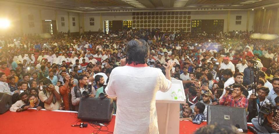 Pawan Kalyan welcomes Mega fans into Janasena party