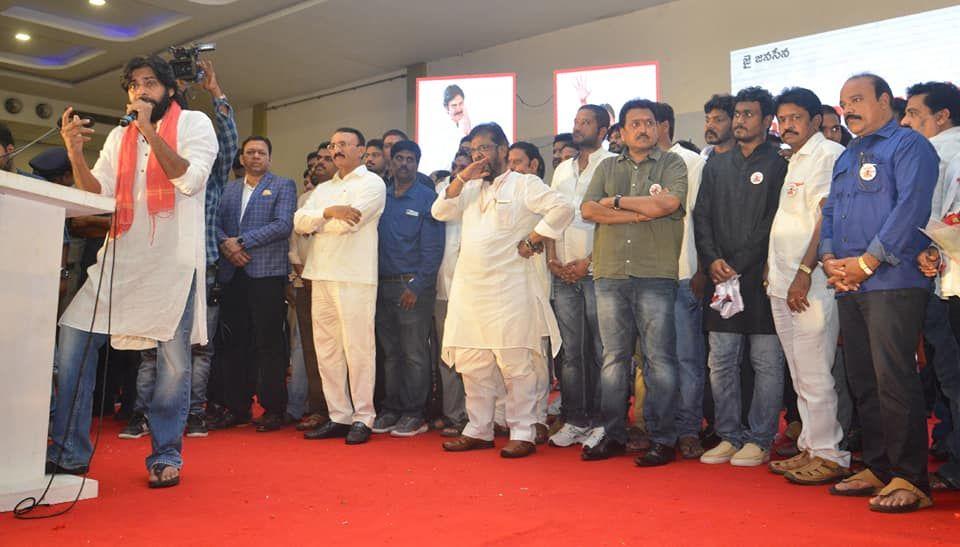 Pawan Kalyan welcomes Mega fans into Janasena party