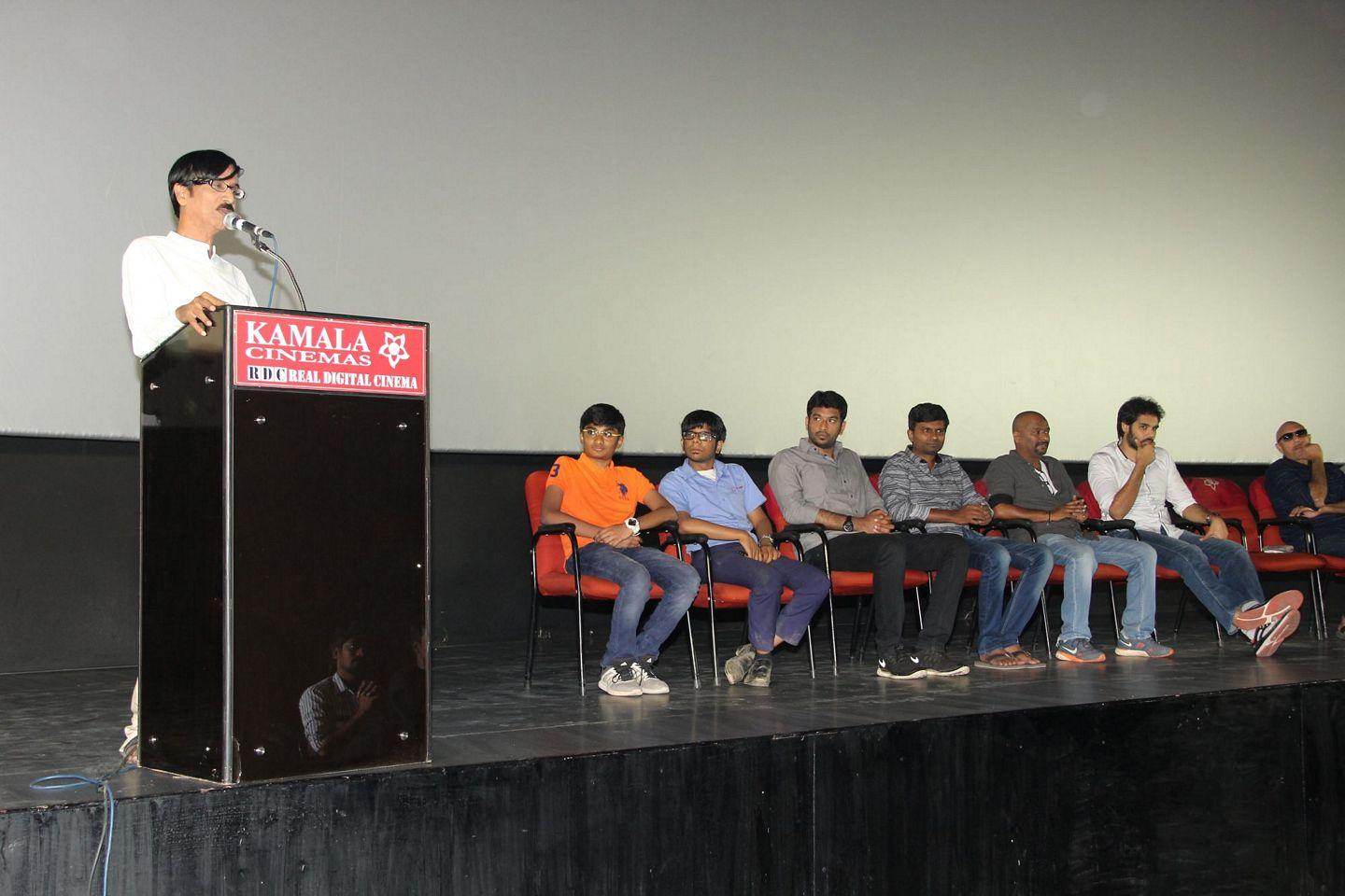 Pokkiri Raja Movie Team Celebration in Kamala Theatre Photos