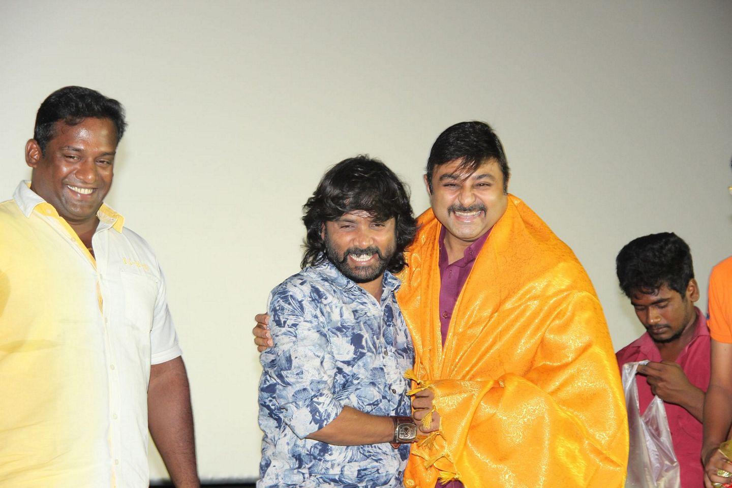 Pokkiri Raja Movie Team Celebration in Kamala Theatre Photos