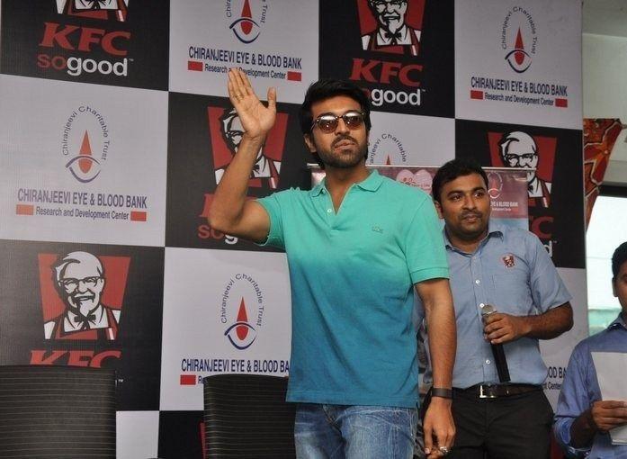 Ram Charan at KFC Employees Blood Donation Event