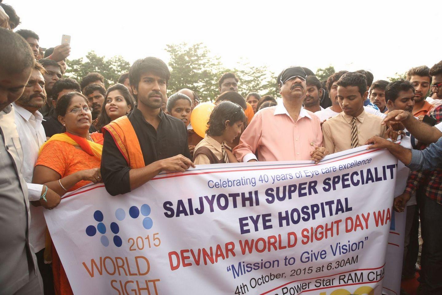 Ram Charan at World Sight Day Walk Photos