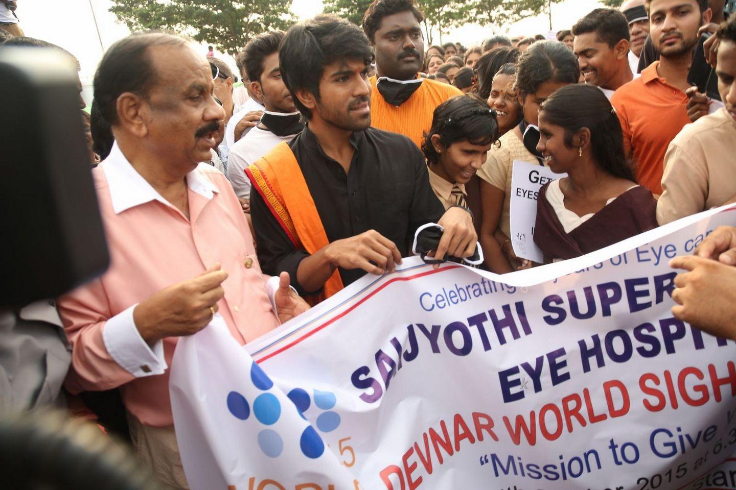 Ram Charan at World Sight Day Walk Photos