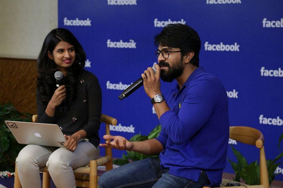 Ram Charan Stills At Hyderabad Facebook Office