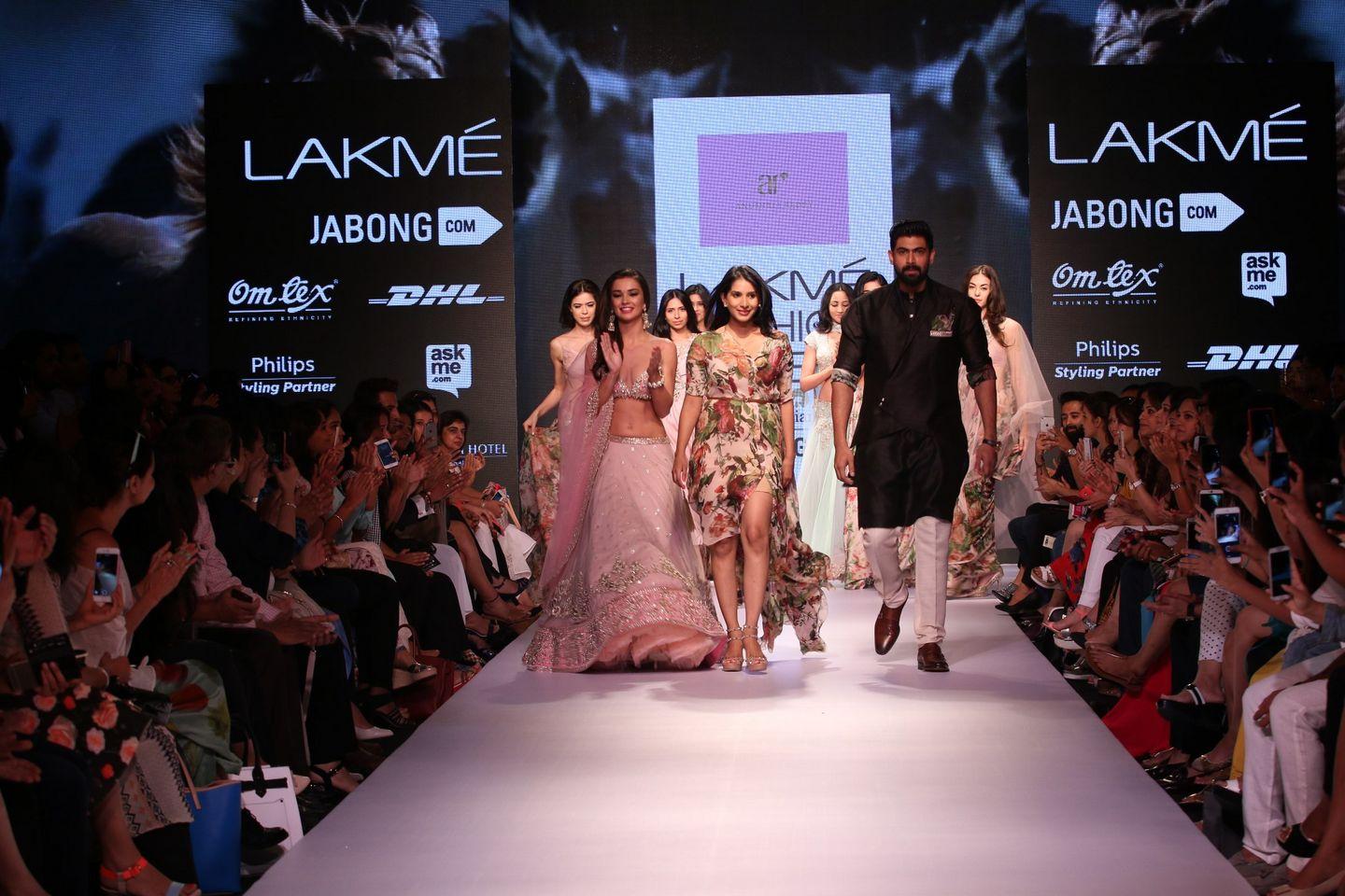 Rana and Amy Jackson Walks the Ramp at Lakme Fashion