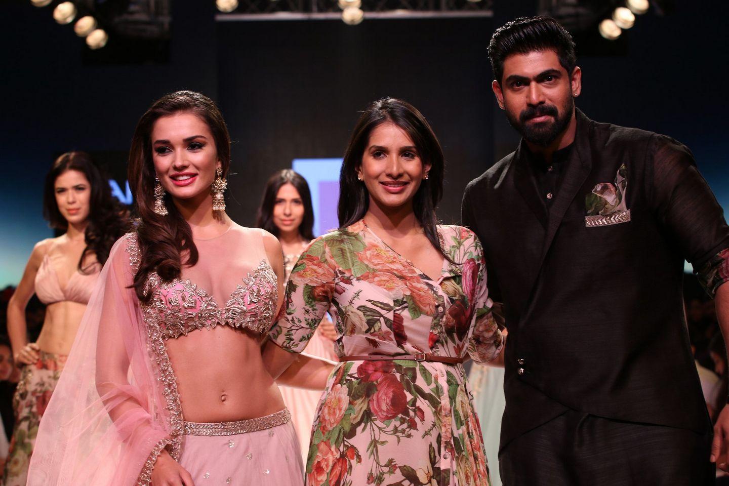 Rana and Amy Jackson Walks the Ramp at Lakme Fashion