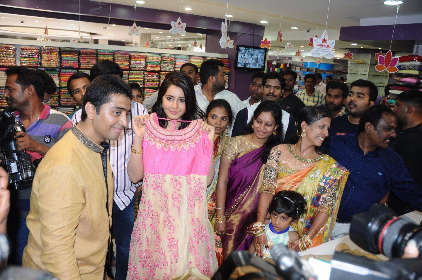 Rashi Khanna Launches Vastralakshmi Wedding Mall