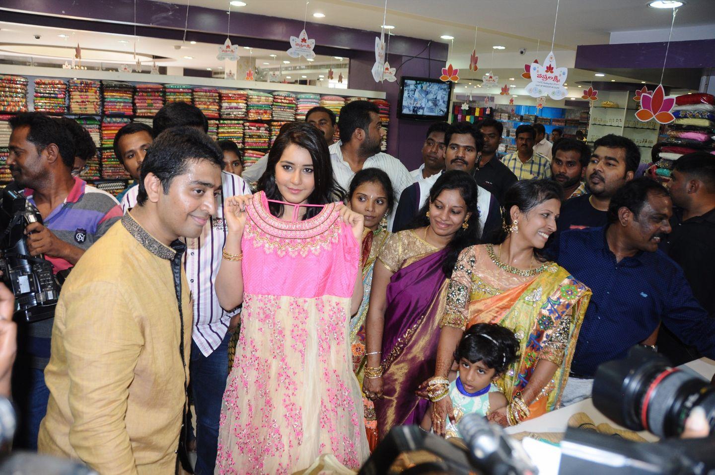 Rashi Khanna Launches Vastralakshmi Wedding Mall