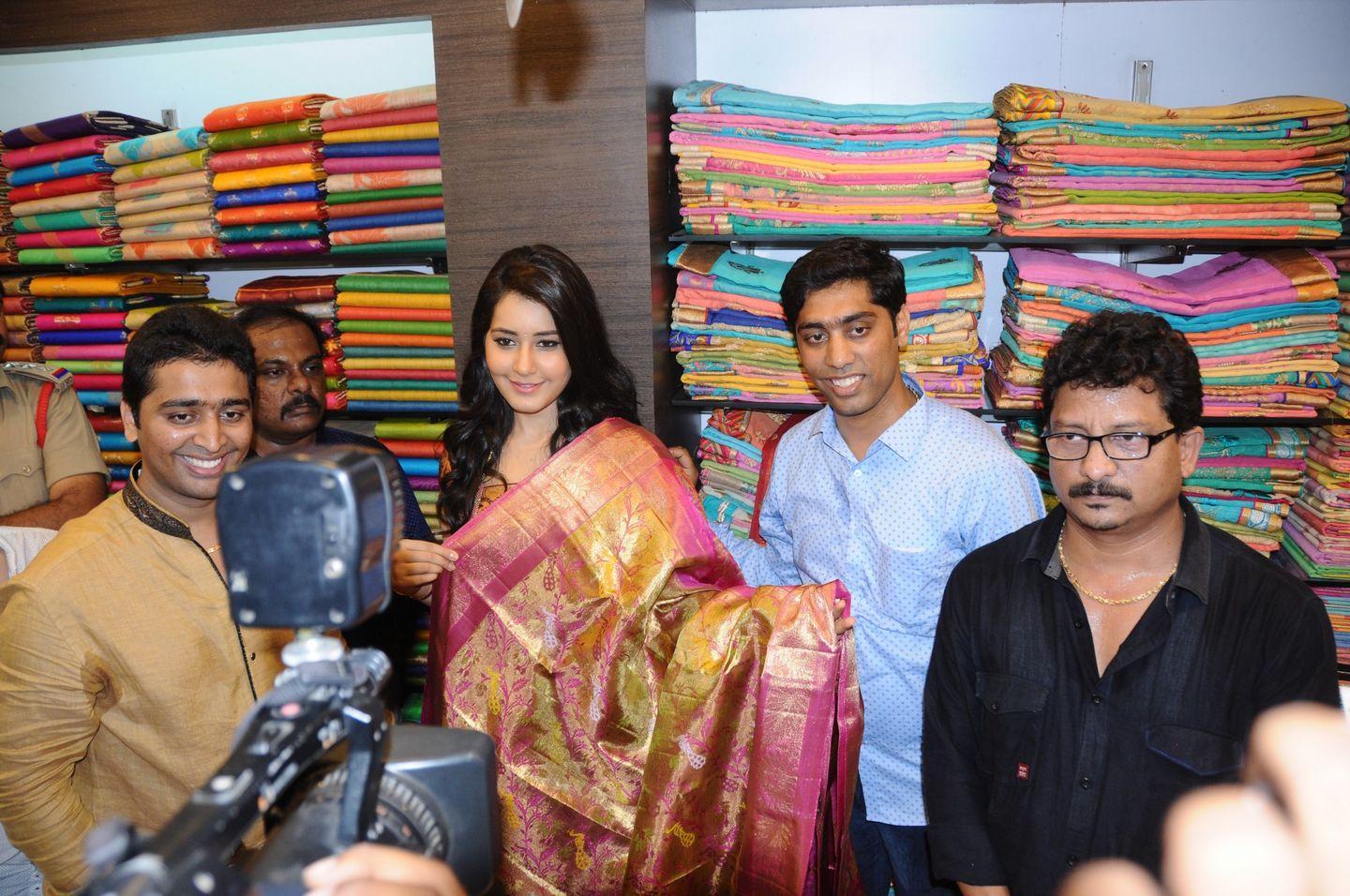 Rashi Khanna Launches Vastralakshmi Wedding Mall