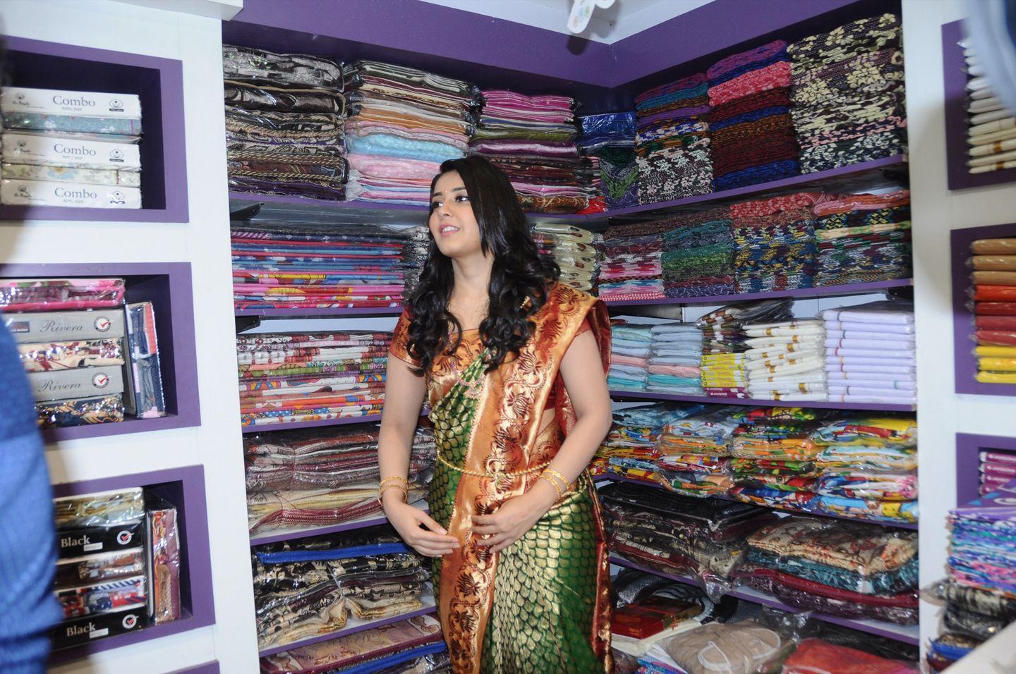 Rashi Khanna Launches Vastralakshmi Wedding Mall