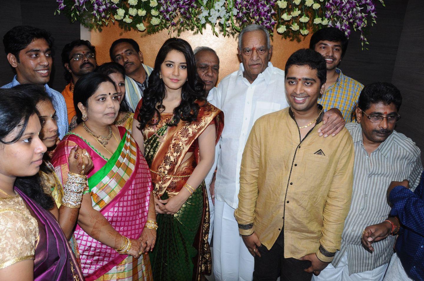 Rashi Khanna Launches Vastralakshmi Wedding Mall