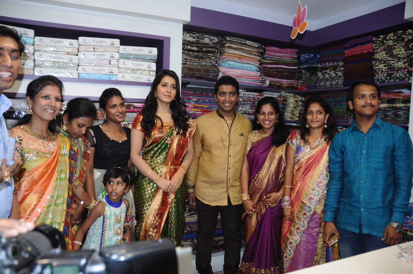 Rashi Khanna Launches Vastralakshmi Wedding Mall