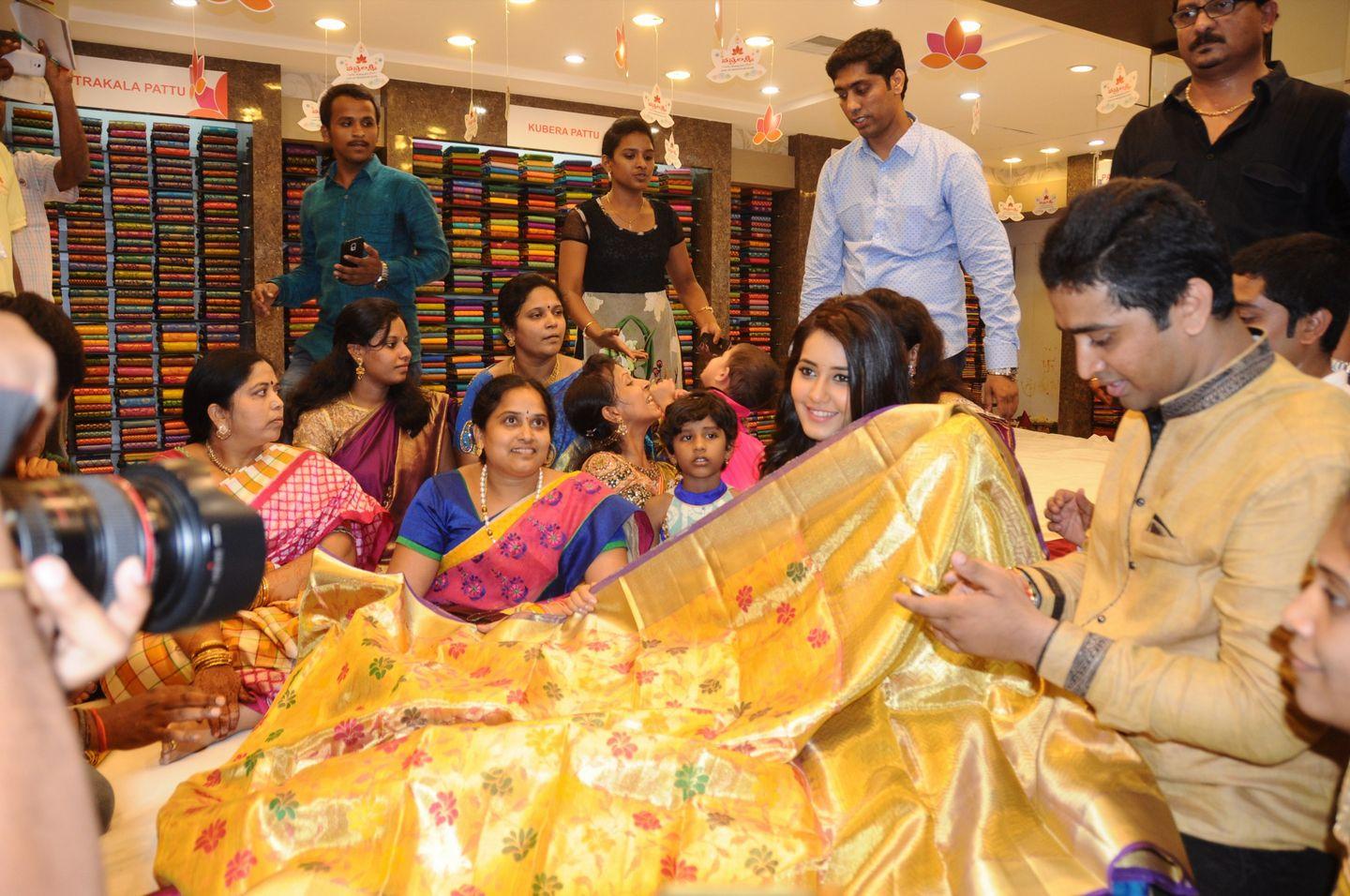Rashi Khanna Launches Vastralakshmi Wedding Mall