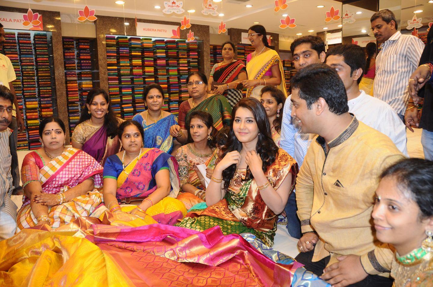 Rashi Khanna Launches Vastralakshmi Wedding Mall