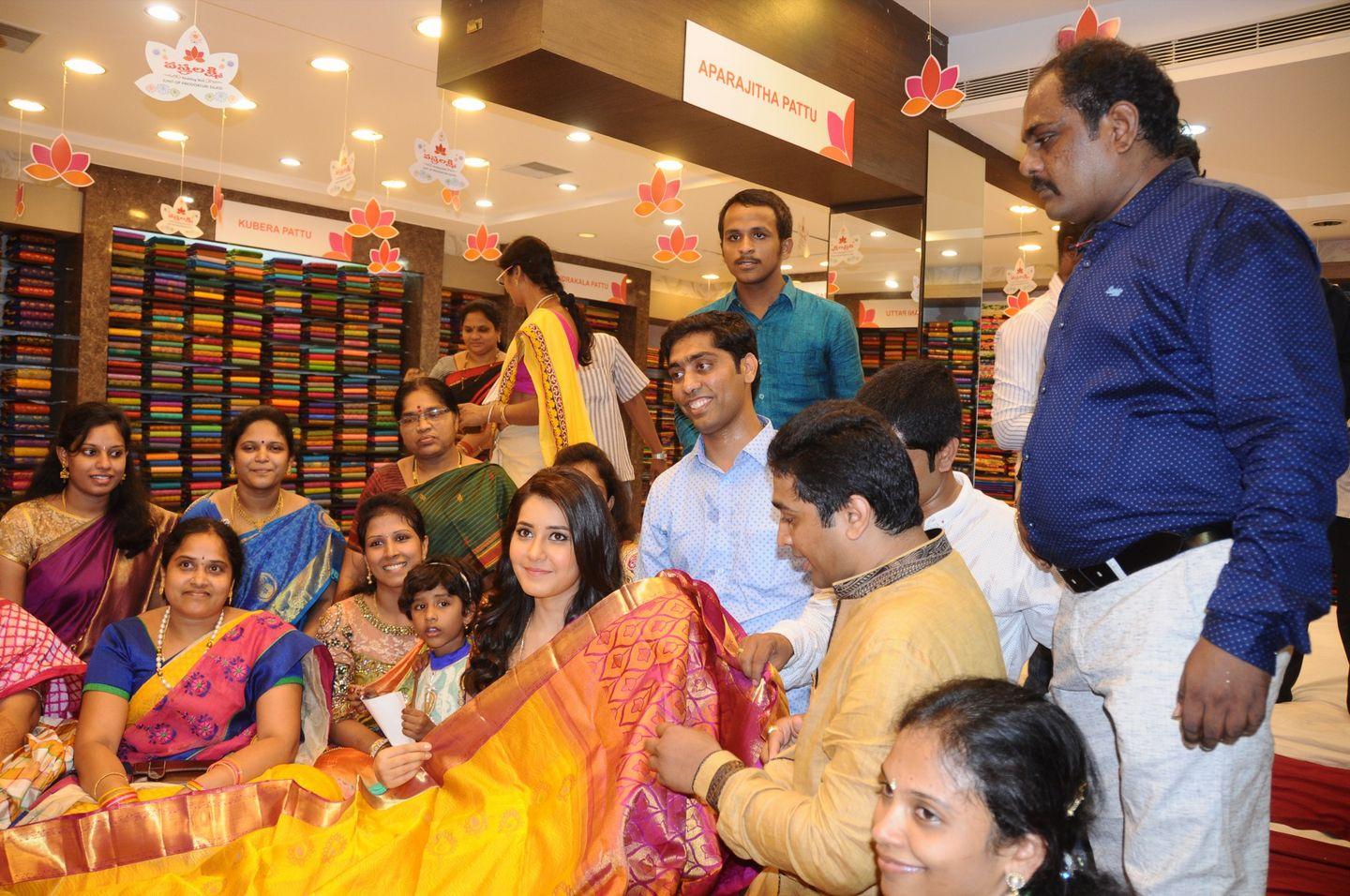 Rashi Khanna Launches Vastralakshmi Wedding Mall