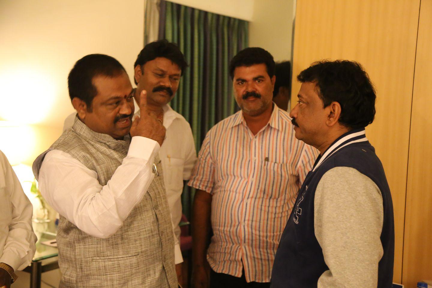 RGV in Vijayawada for Vangaveeti Photos