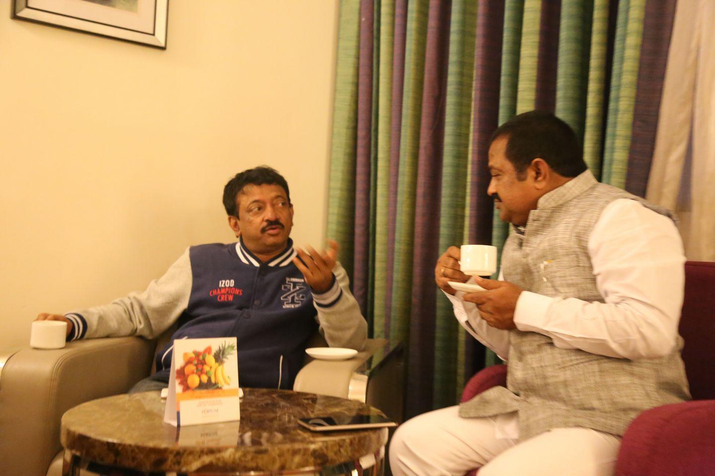 RGV in Vijayawada for Vangaveeti Photos