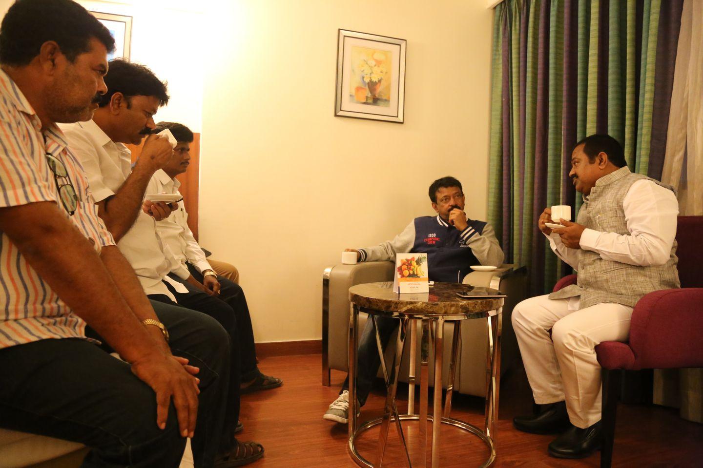 RGV in Vijayawada for Vangaveeti Photos