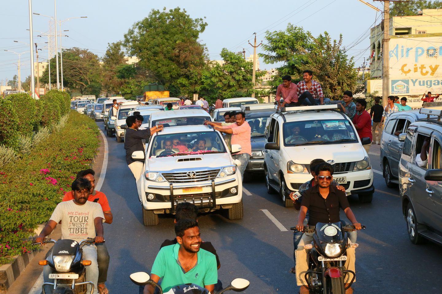 RGV in Vijayawada for Vangaveeti Photos