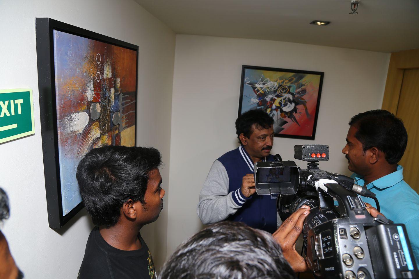 RGV in Vijayawada for Vangaveeti Photos