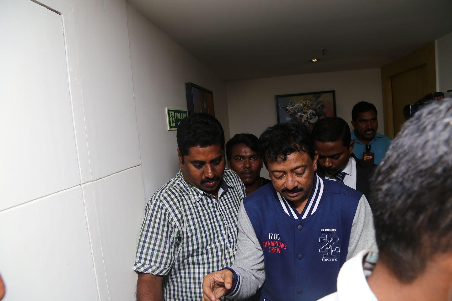 RGV in Vijayawada for Vangaveeti Photos