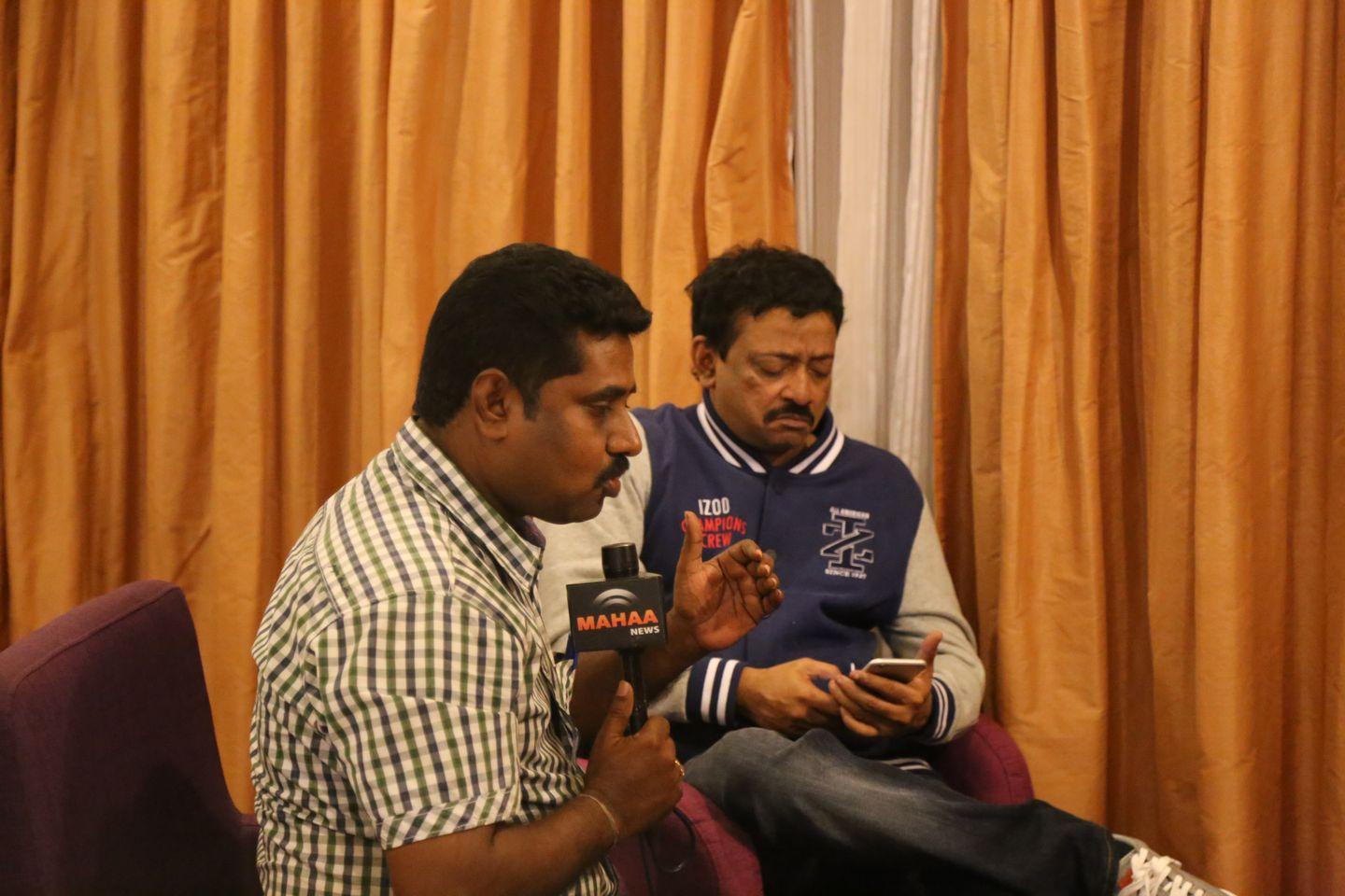 RGV in Vijayawada for Vangaveeti Photos