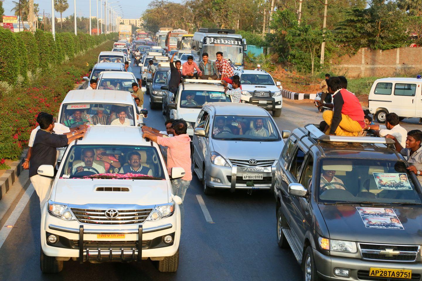 RGV in Vijayawada for Vangaveeti Photos