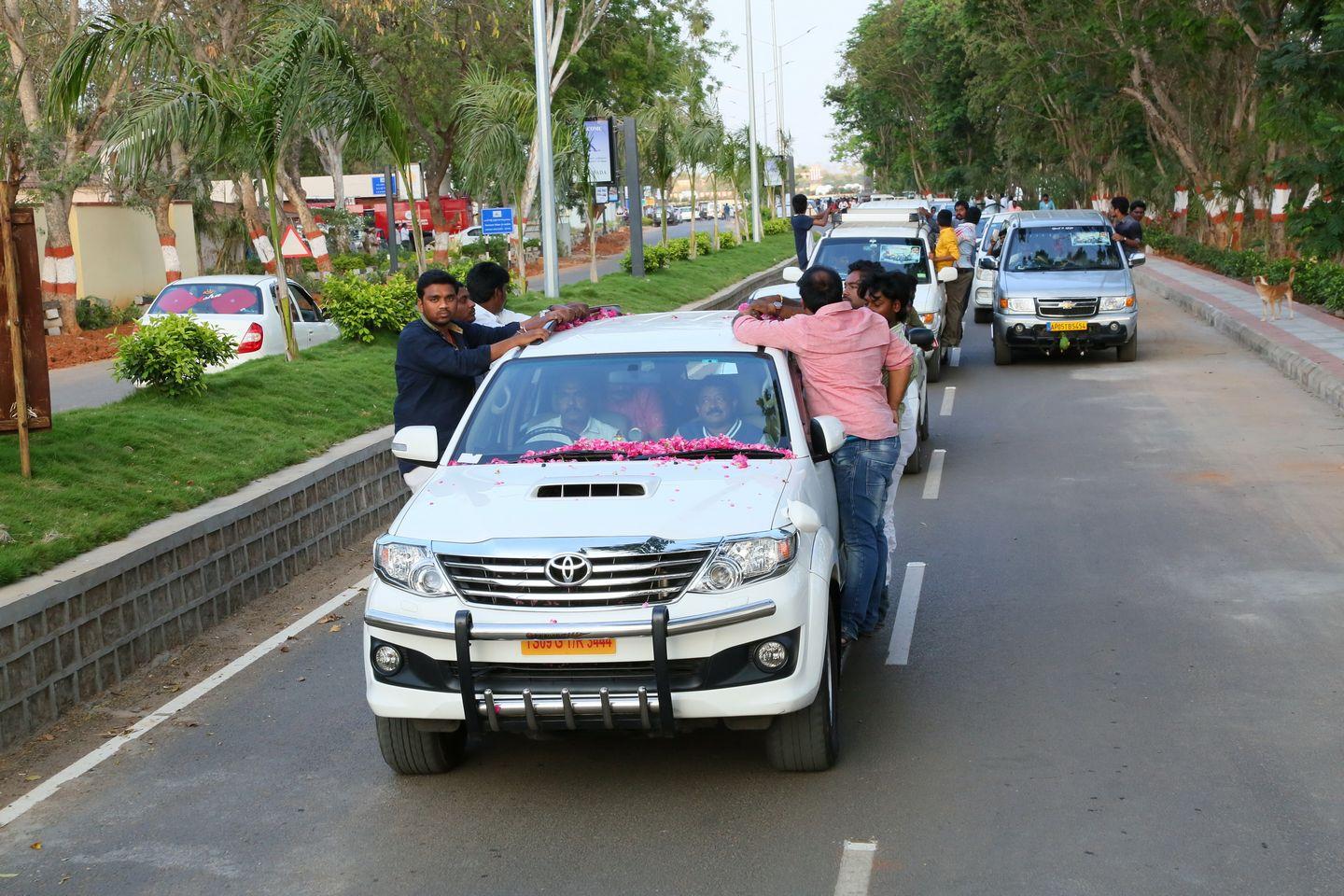 RGV in Vijayawada for Vangaveeti Photos