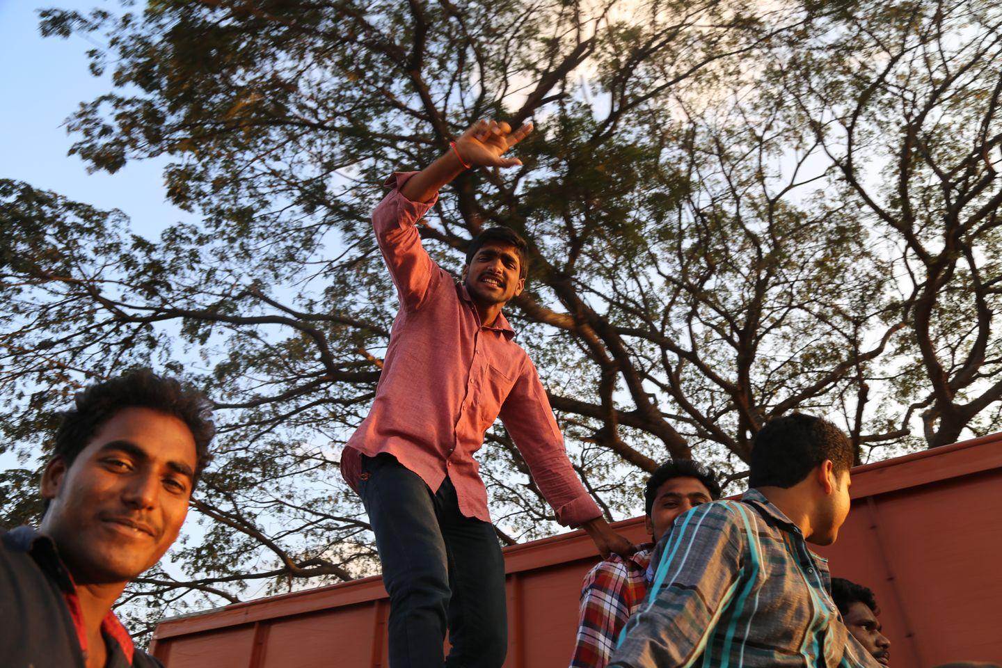 RGV in Vijayawada for Vangaveeti Photos