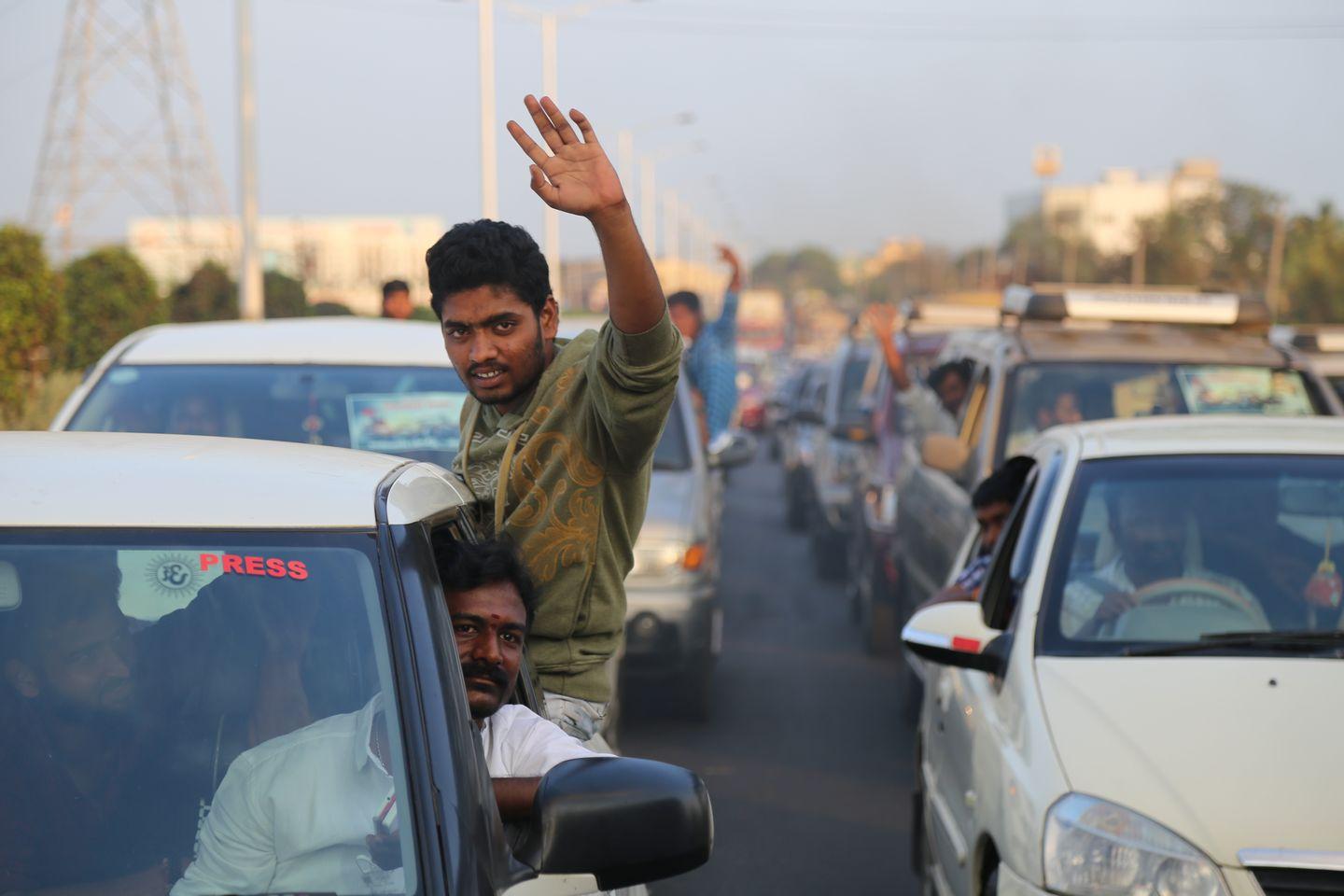 RGV in Vijayawada for Vangaveeti Photos