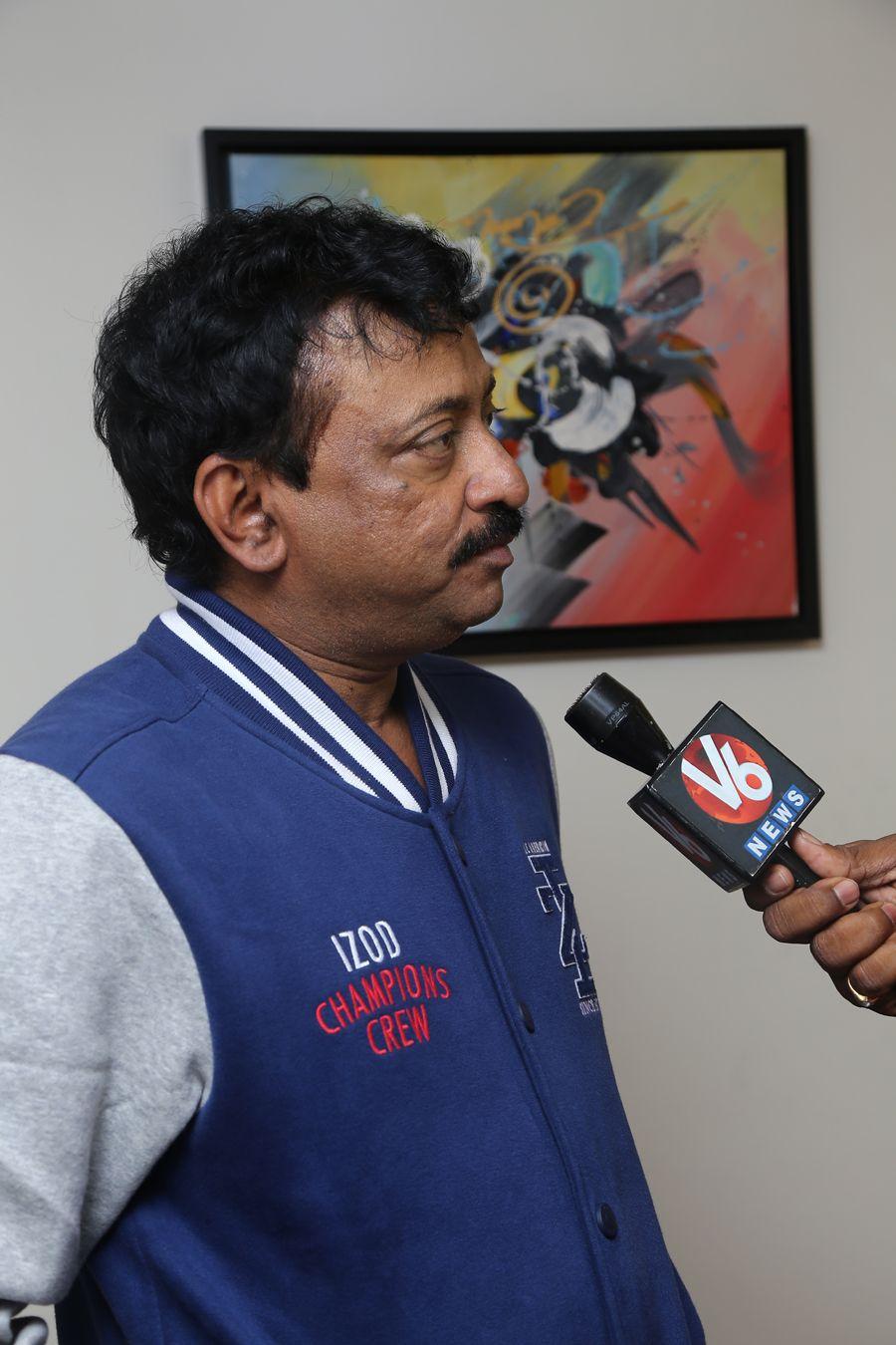 RGV in Vijayawada for Vangaveeti Photos