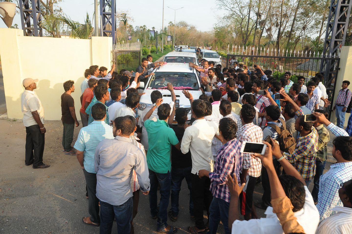 RGV in Vijayawada for Vangaveeti Photos