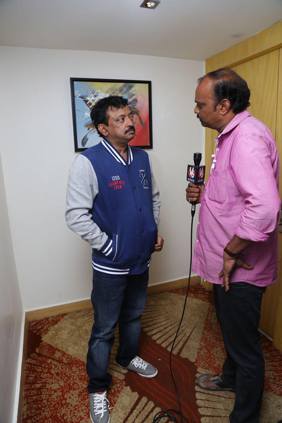 RGV in Vijayawada for Vangaveeti Photos