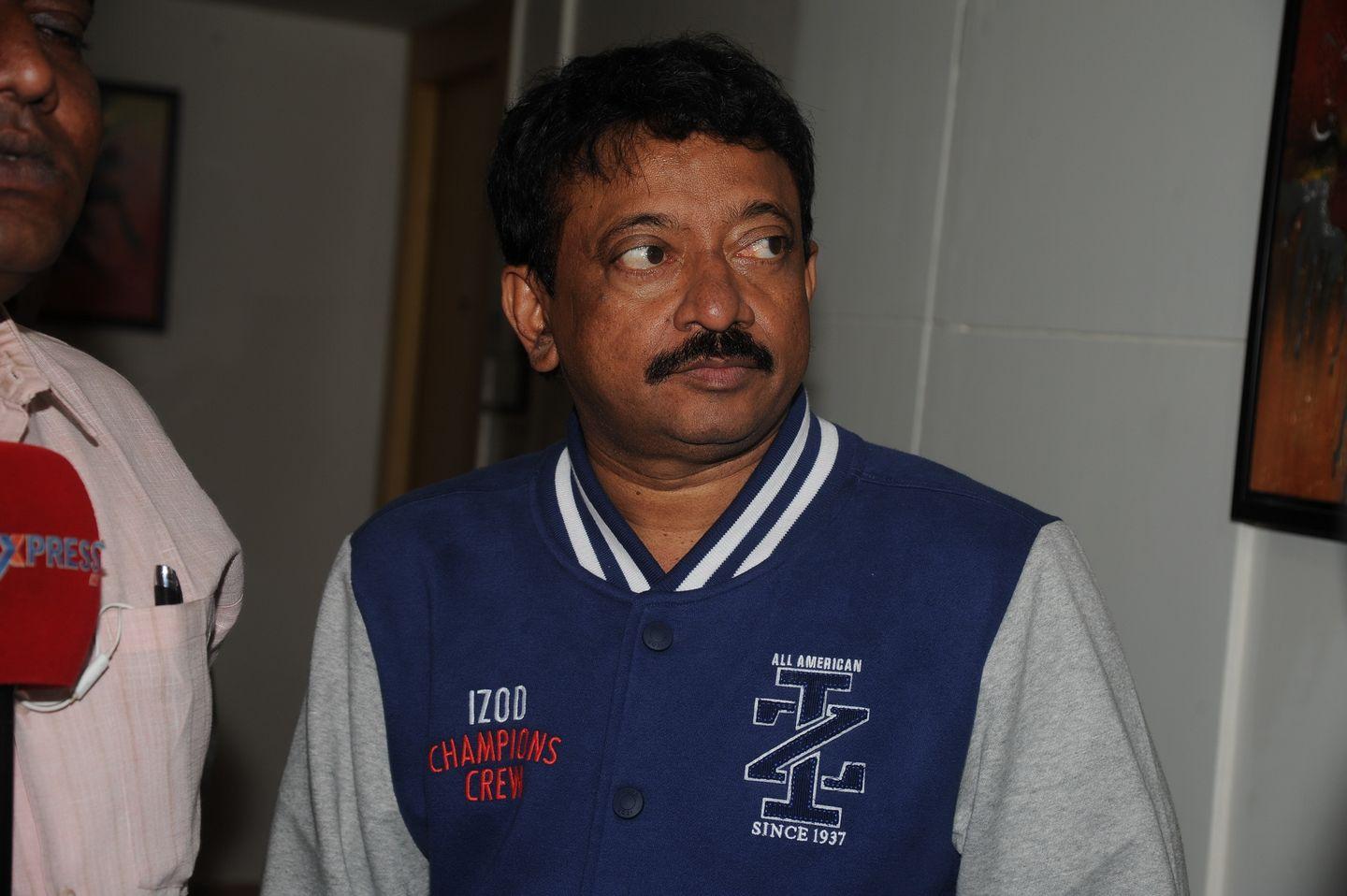 RGV in Vijayawada for Vangaveeti Photos